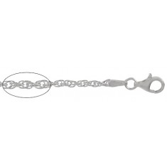 1.5mm Wheat Chain - 16" - 24" Length, Sterling Silver